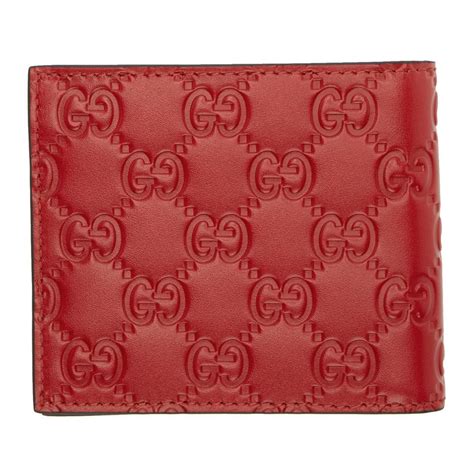 gucci signature wallet red|More.